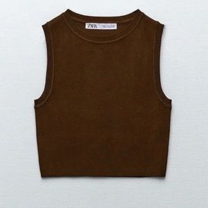 Brown Medium Zara Tank Top
